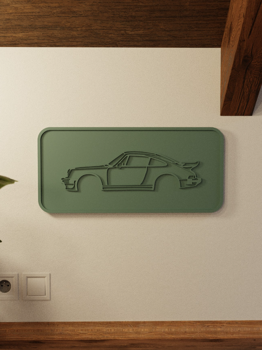 Décoration mural en relief Porsche